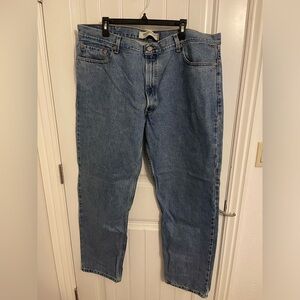 VINTAGE Levis 550 Men work Jeans Relaxed‎ Fit 44x30 Denim Blue faded WPL-423